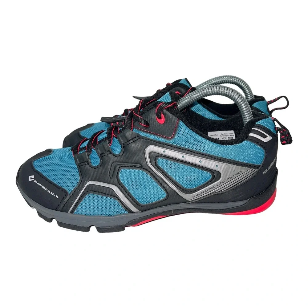 Shimano Womens Click'R Blue Pedaling Dynamics Mountain Cycling Shoes Size US 7.2